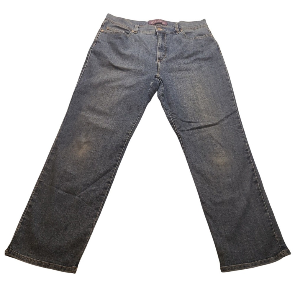 Gloria Vanderbilt Amanda High Rise Women's Tapered Jeans Medium Wash Blue 14